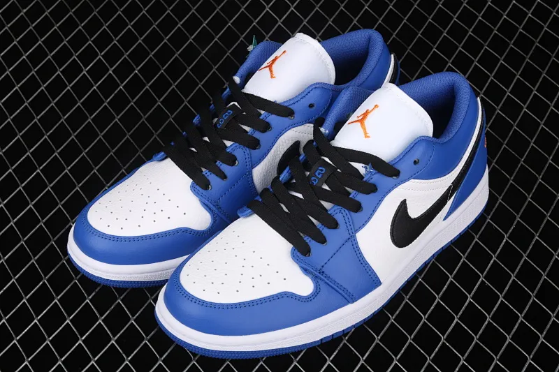 All categories Air Jordan Jordan series basketball shoes Air Jordan 1 Low new version Air Jordan 1 Low AJ1 Joe 1 white and blue top layer low-top cultural and leisure sports sneakers 553558-401